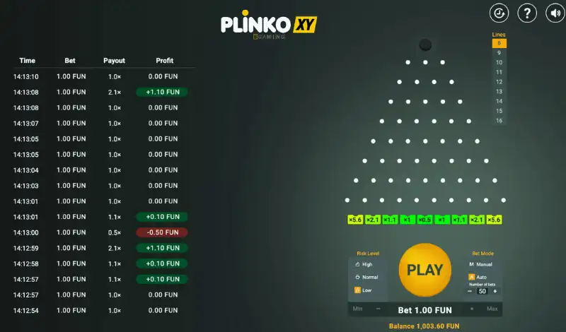Plinko XY